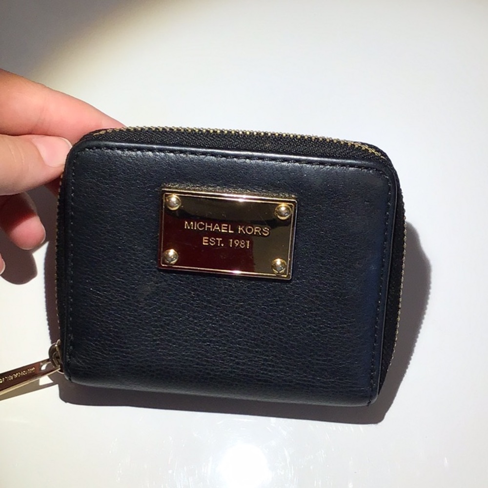 Michael Kors black leather wallet